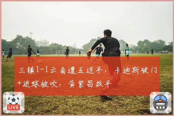 三镇1-1云南遭五连平，卡迪斯破门+进球被吹，黄紫昌扳平